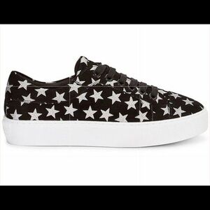 Rebecca Minkoff Nadia Suede Stars Shoes Sneakers Lace Up Running Rubber Comfort